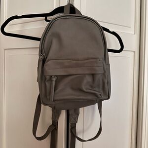 Primemark light grey small backpack, faux leather
